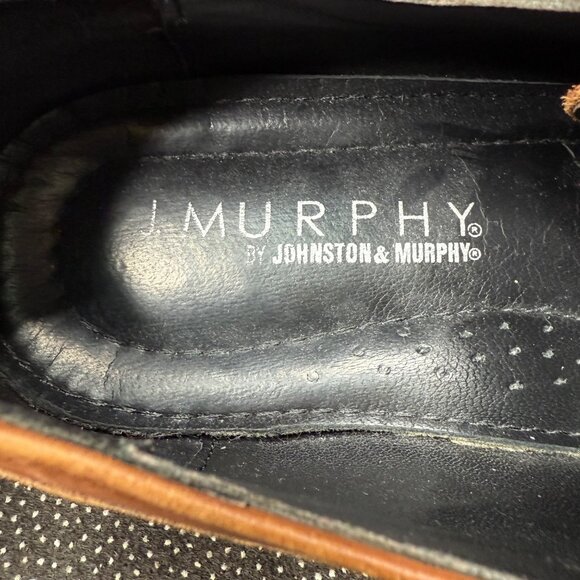 Johnston & Murphy Mens Tan Leather Oxford Shoes 11M - Picture 5 of 9